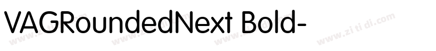 VAGRoundedNext Bold字体转换